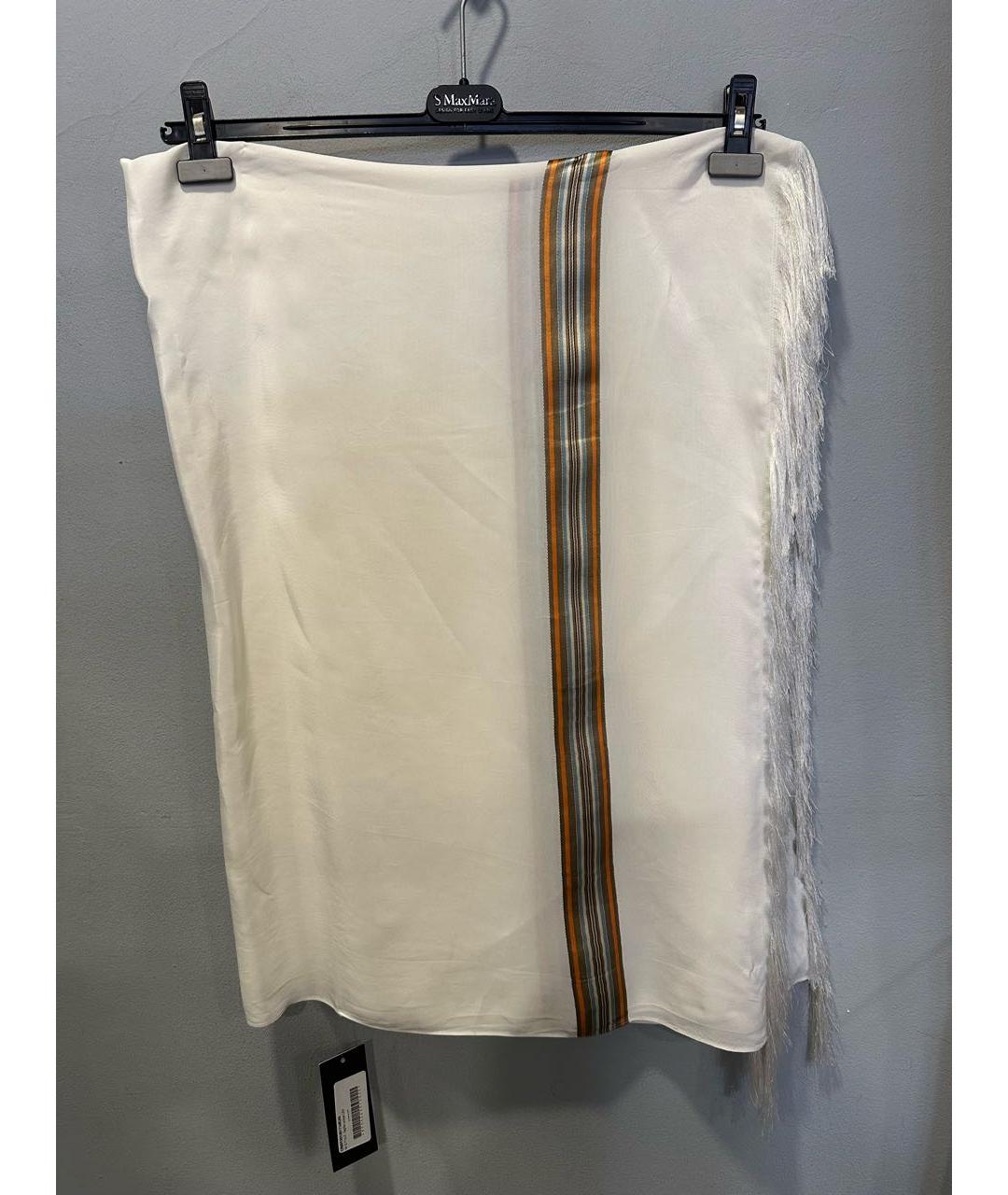 JIL SANDER Белый шарф, фото 2