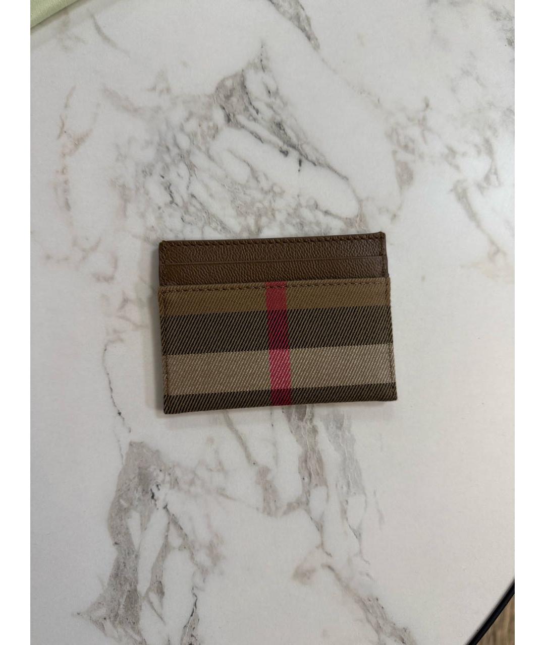 BURBERRY Коричневая визитница, фото 2
