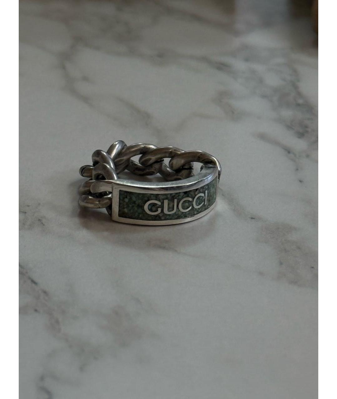 GUCCI Серебряное серебряное кольцо, фото 2