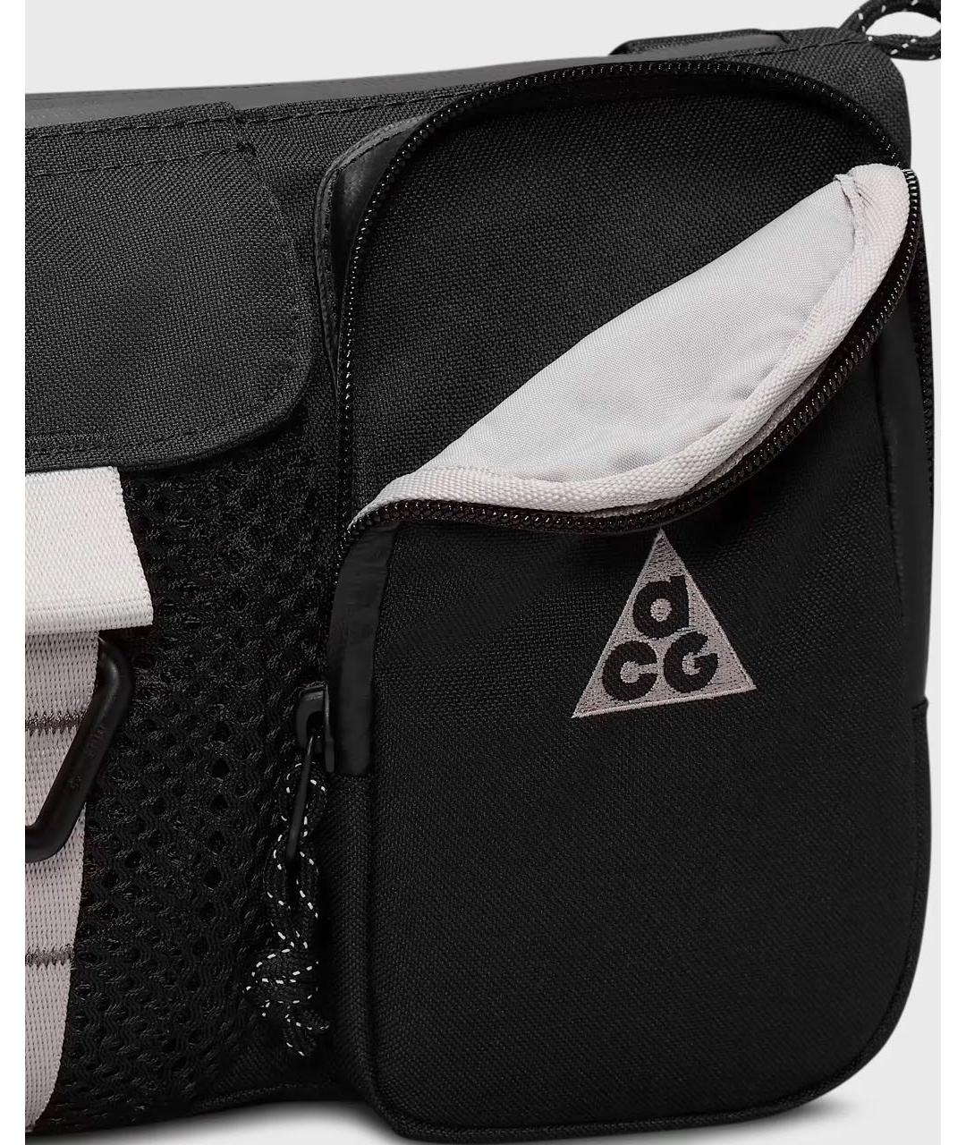 NIKE ACG Черная тканевая сумка на плечо, фото 5