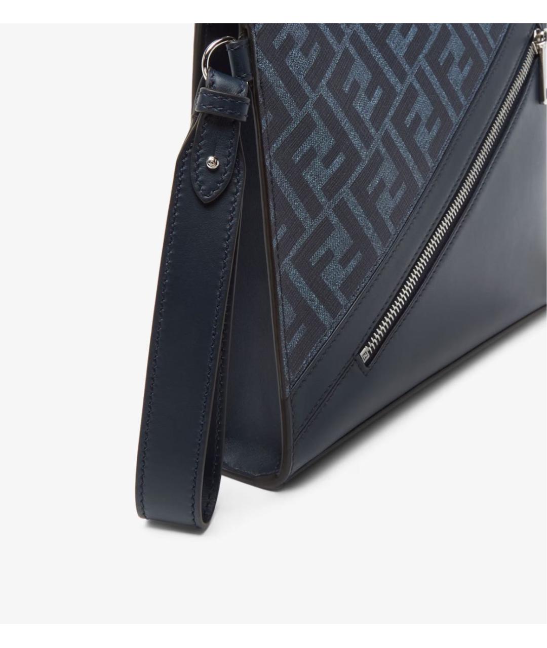 FENDI Синяя барсетка, фото 6