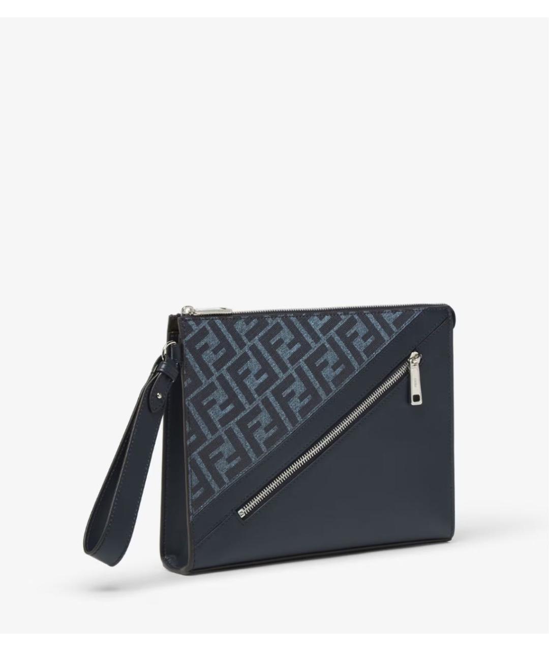 FENDI Синяя барсетка, фото 3