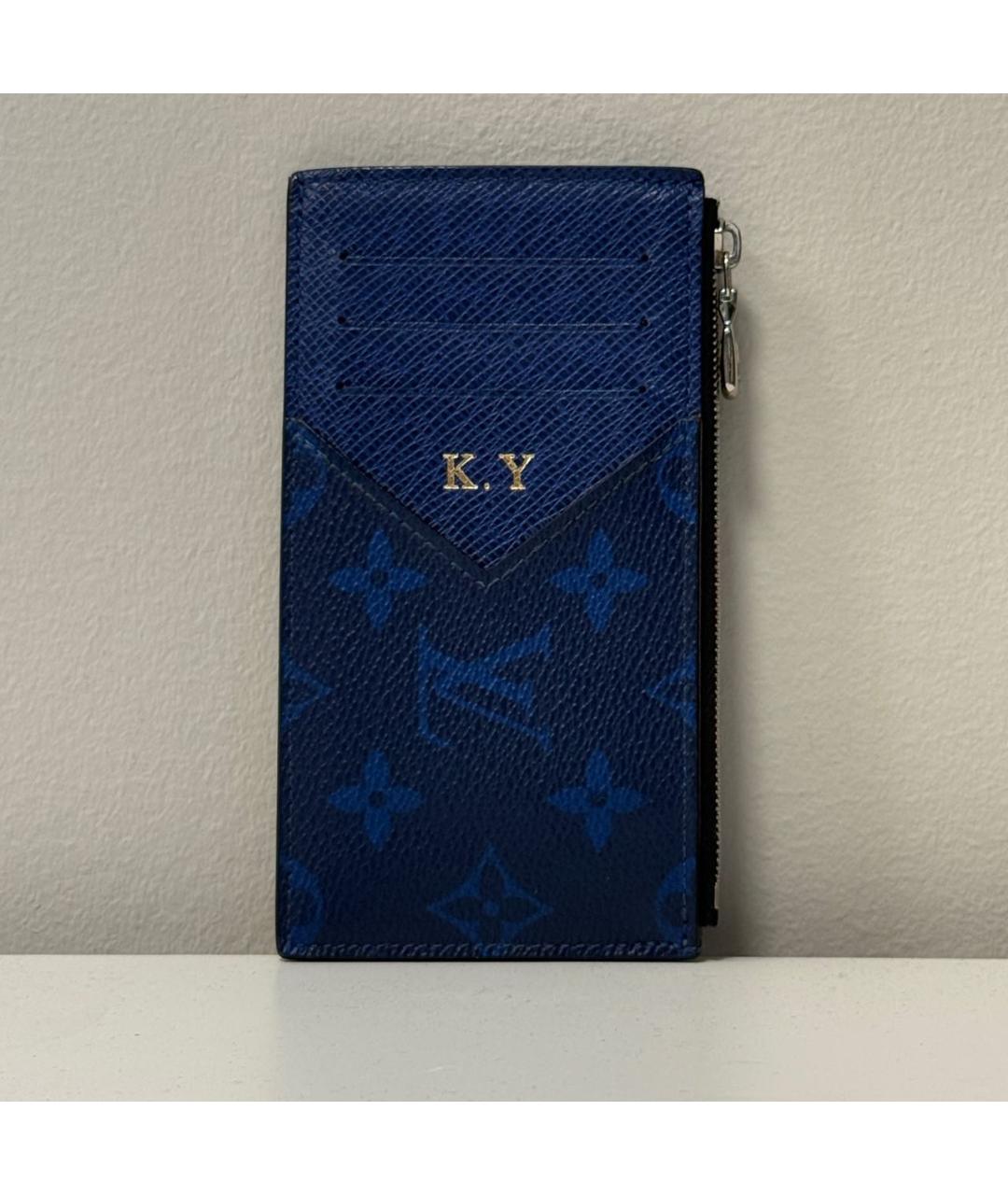 LOUIS VUITTON Синий кардхолдер, фото 6