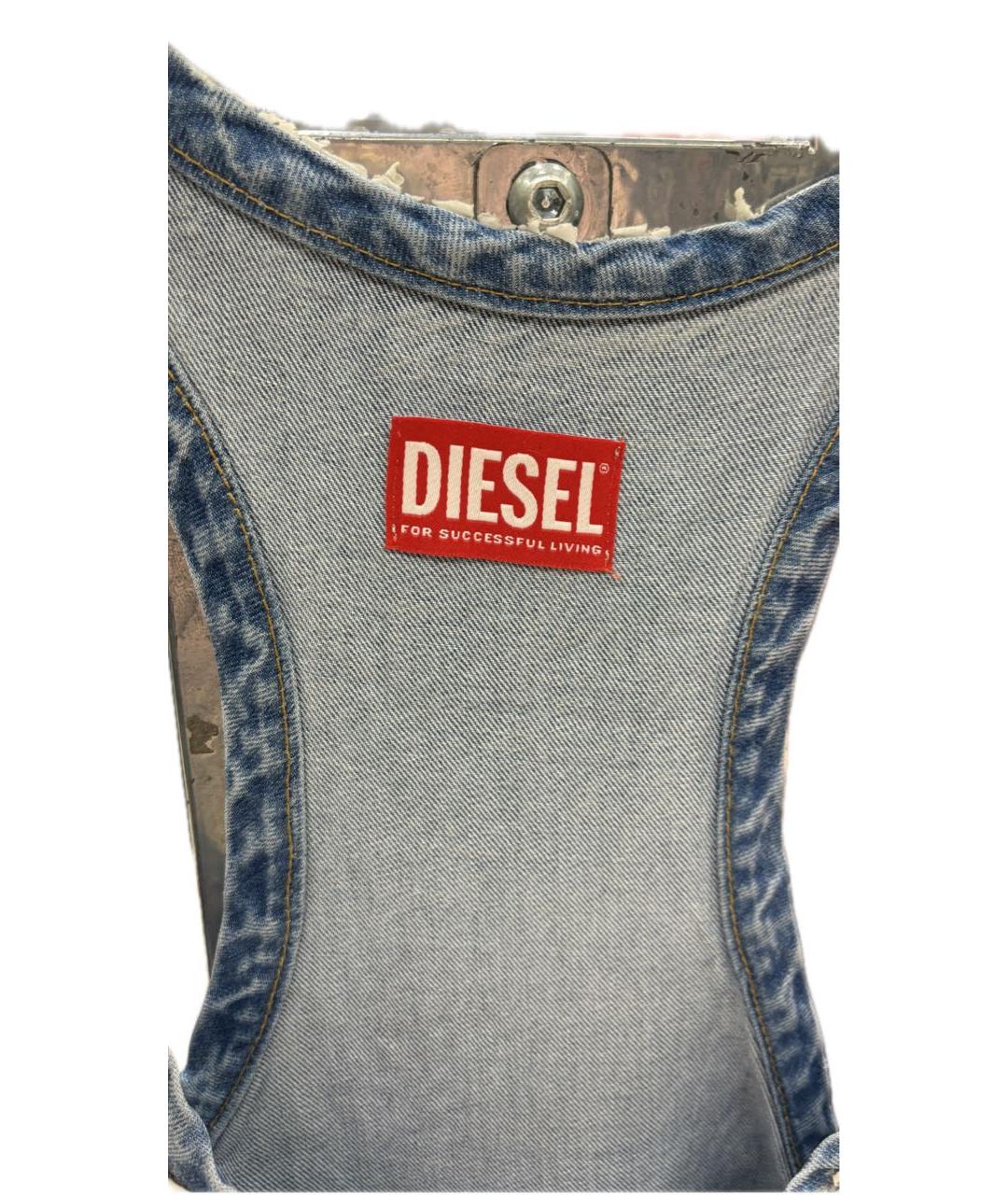 DIESEL Синее деним платье, фото 4