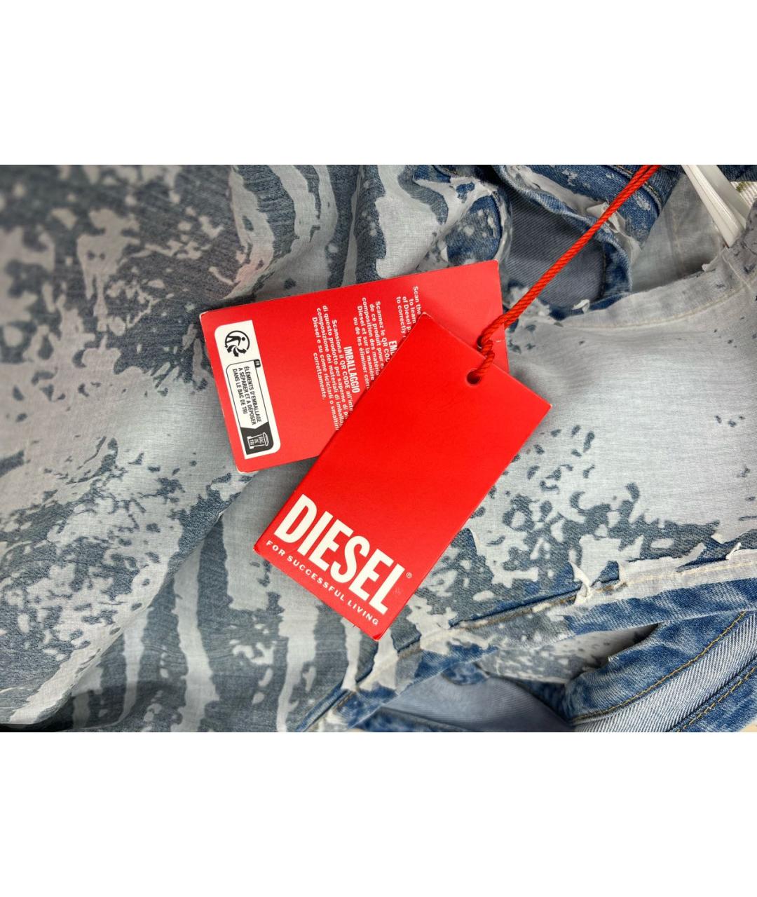DIESEL Синее деним платье, фото 6