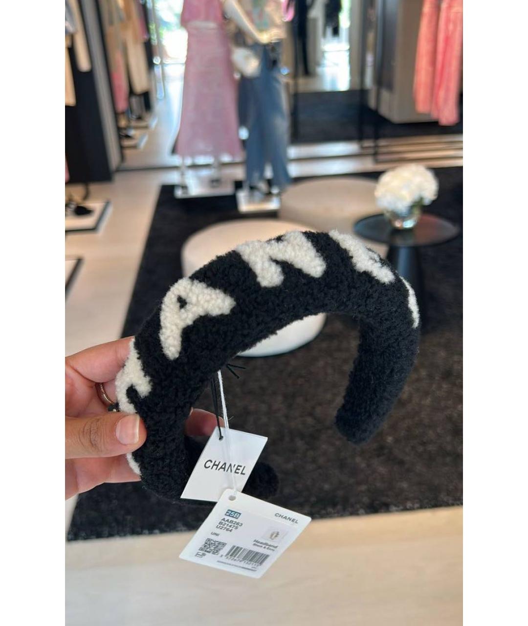 CHANEL Бежевый ободок, фото 2