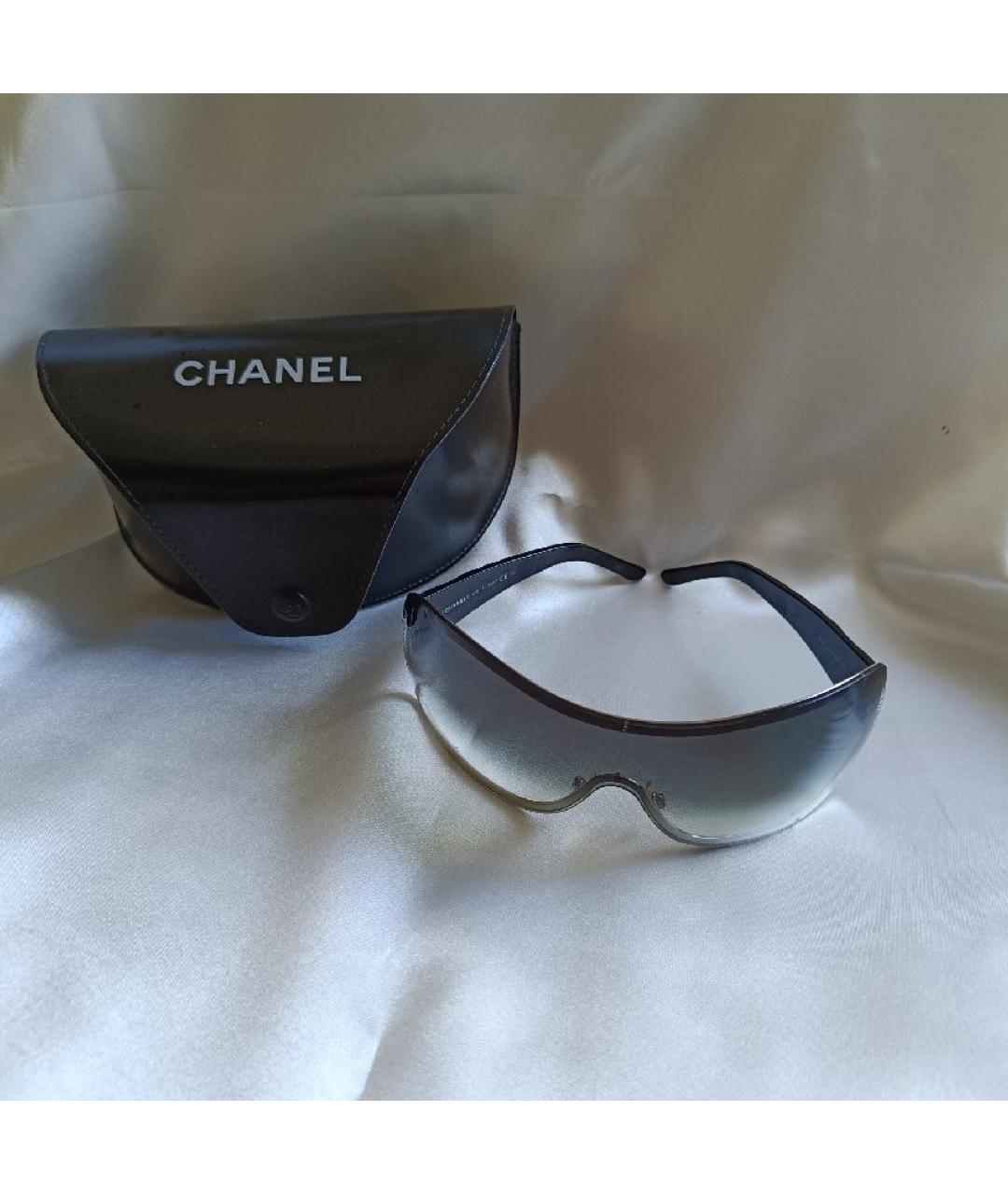 CHANEL Черные пластиковые солнцезащитные очки, фото 4
