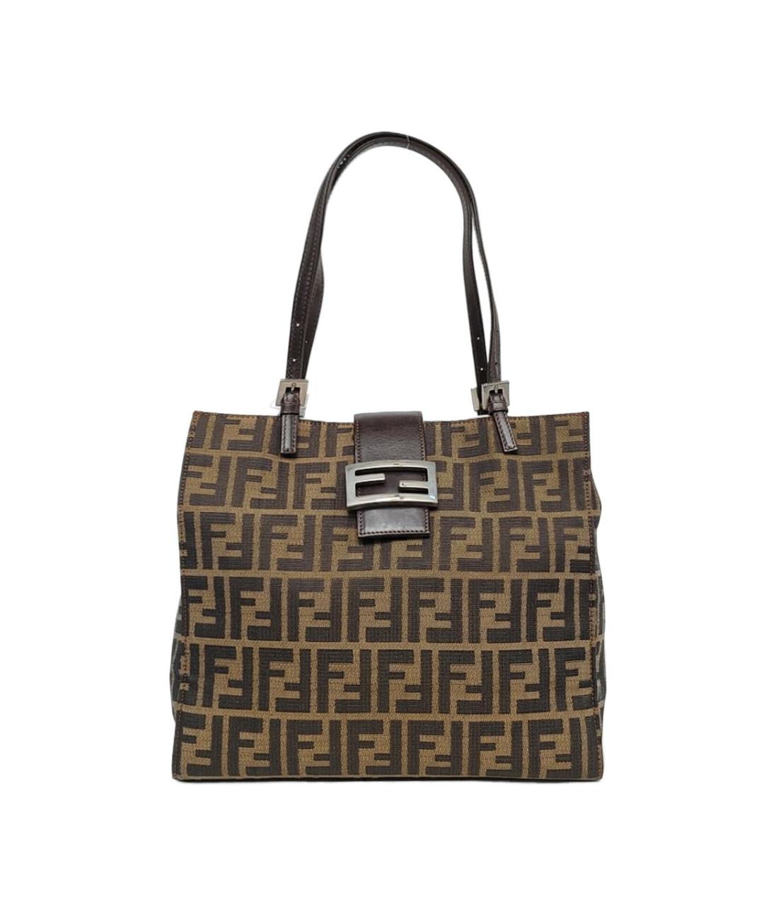 FENDI Коричневая сумка тоут, фото 1