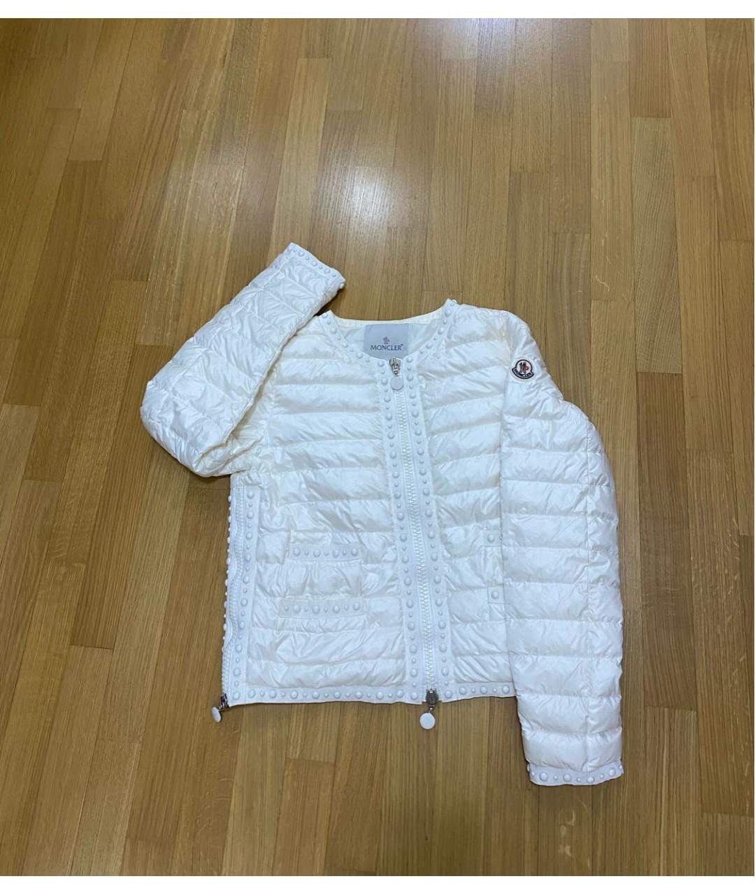 MONCLER Белая куртка, фото 4