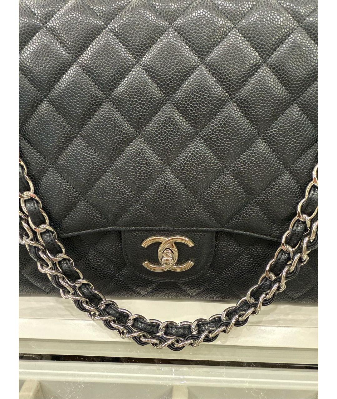 CHANEL Черная кожаная сумка через плечо, фото 3