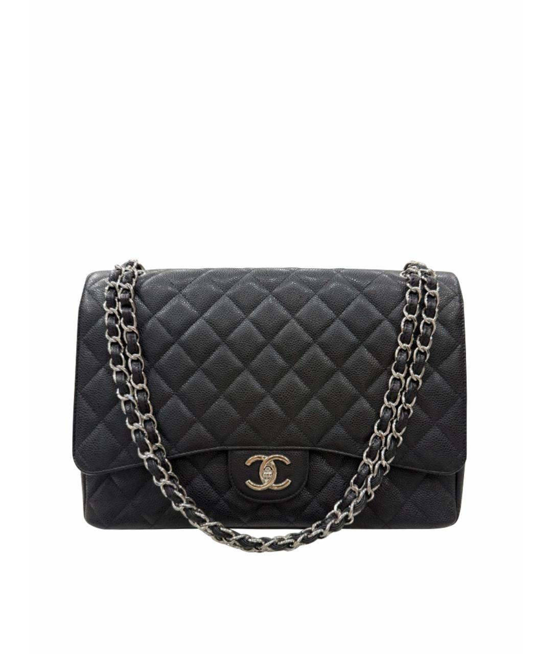 CHANEL Черная кожаная сумка через плечо, фото 1