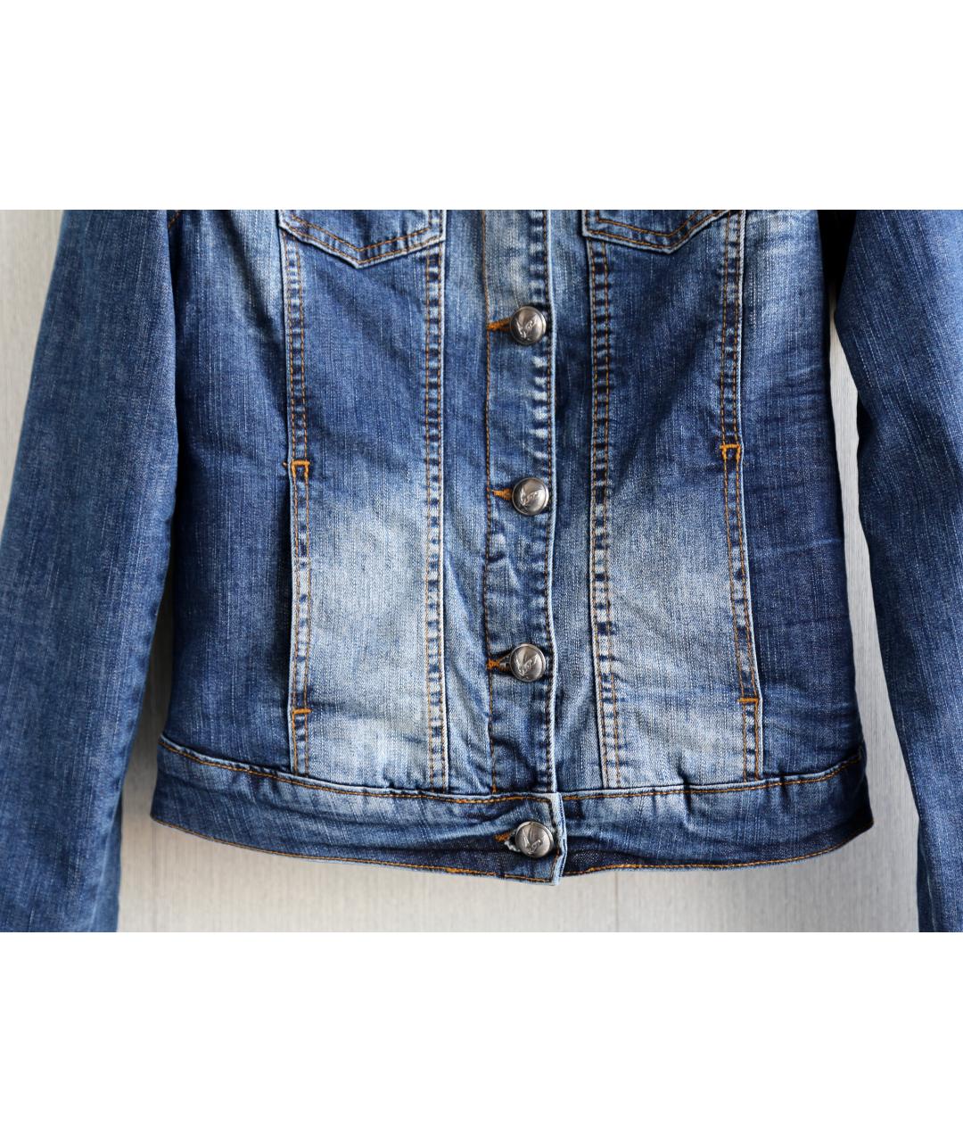 PHILIPP PLEIN Синяя деним куртка, фото 6