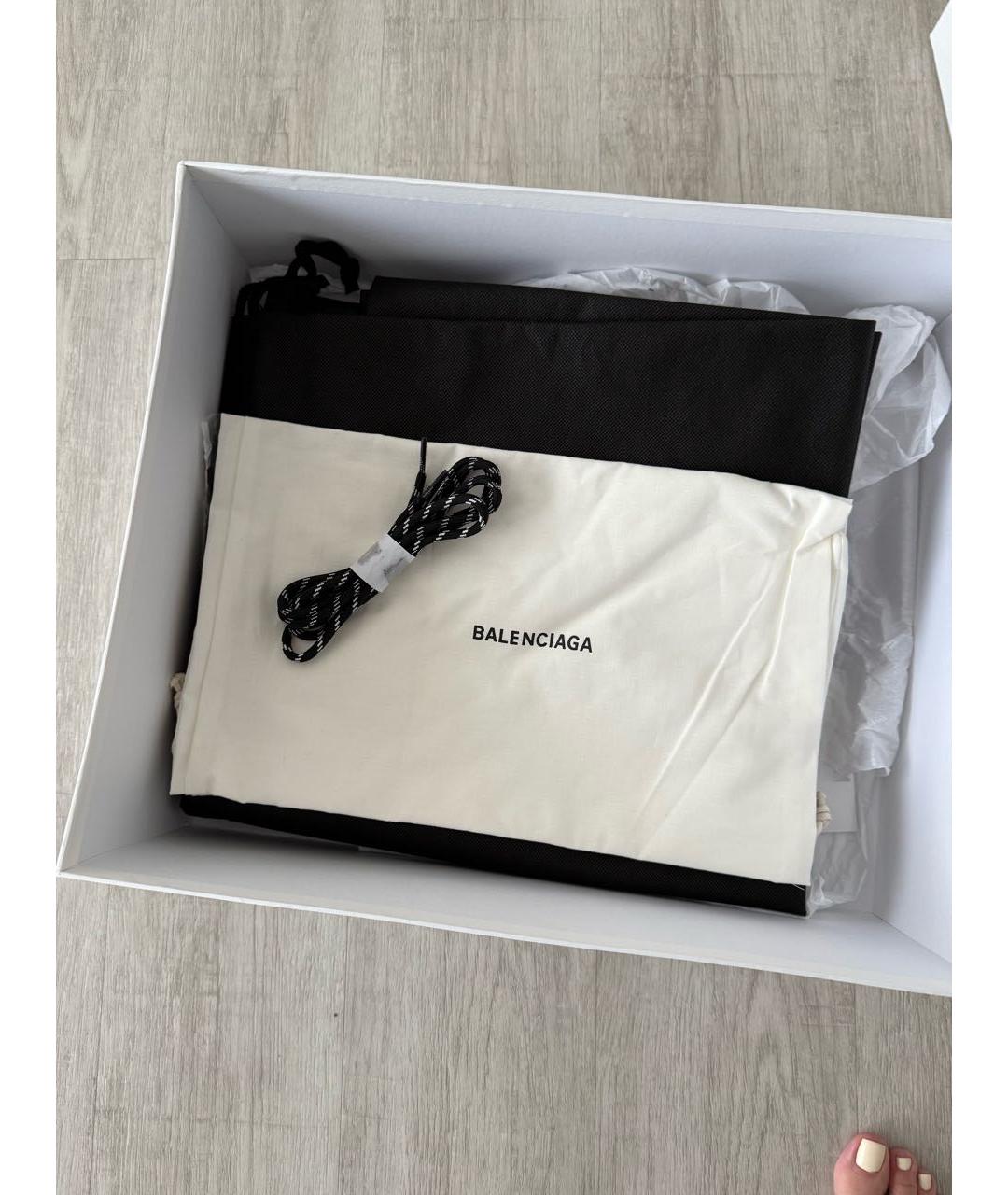 BALENCIAGA Черные текстильные кроссовки, фото 6