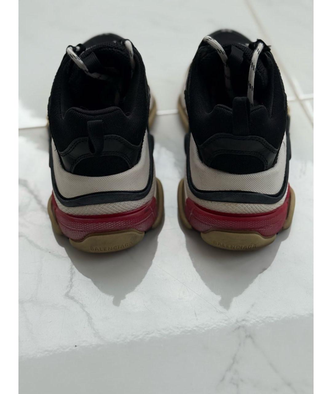 BALENCIAGA Черные текстильные кроссовки, фото 4