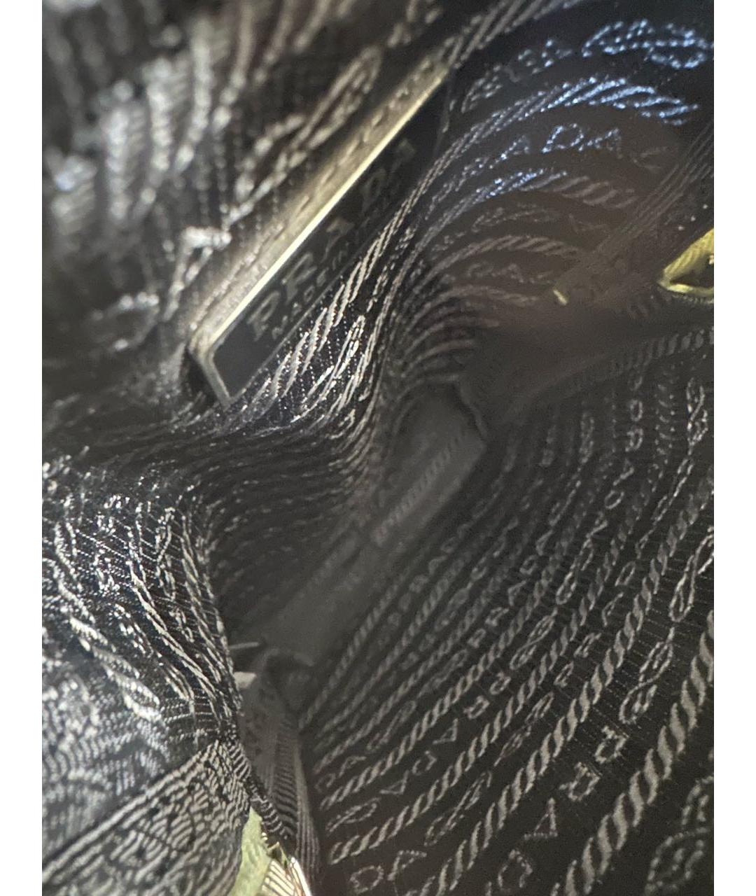 PRADA Салатовая кожаная сумка через плечо, фото 7