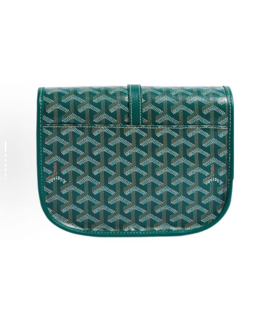 GOYARD Зеленая кожаная сумка через плечо, фото 3