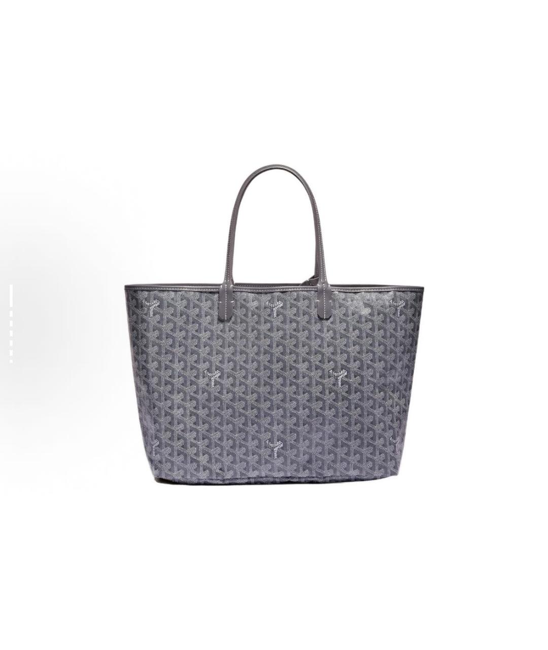 GOYARD Серая кожаная сумка тоут, фото 2