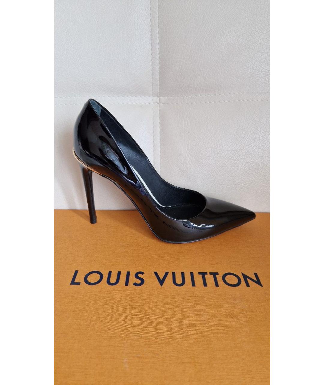 LOUIS VUITTON Черные туфли из лакированной кожи, фото 10