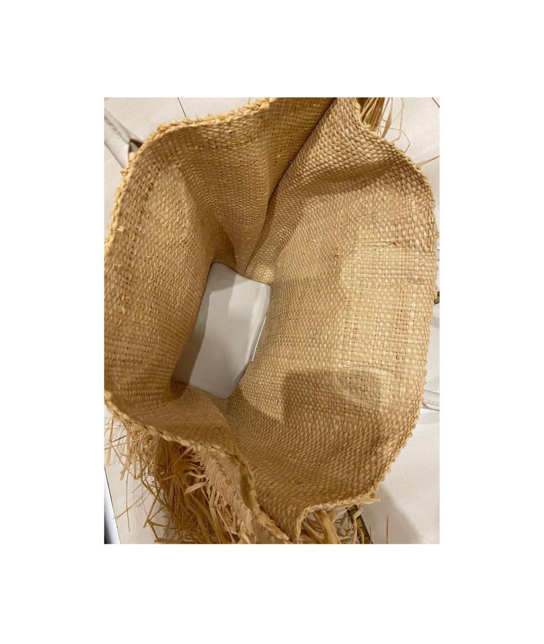 JACQUEMUS Бежевая пляжная сумка, фото 4