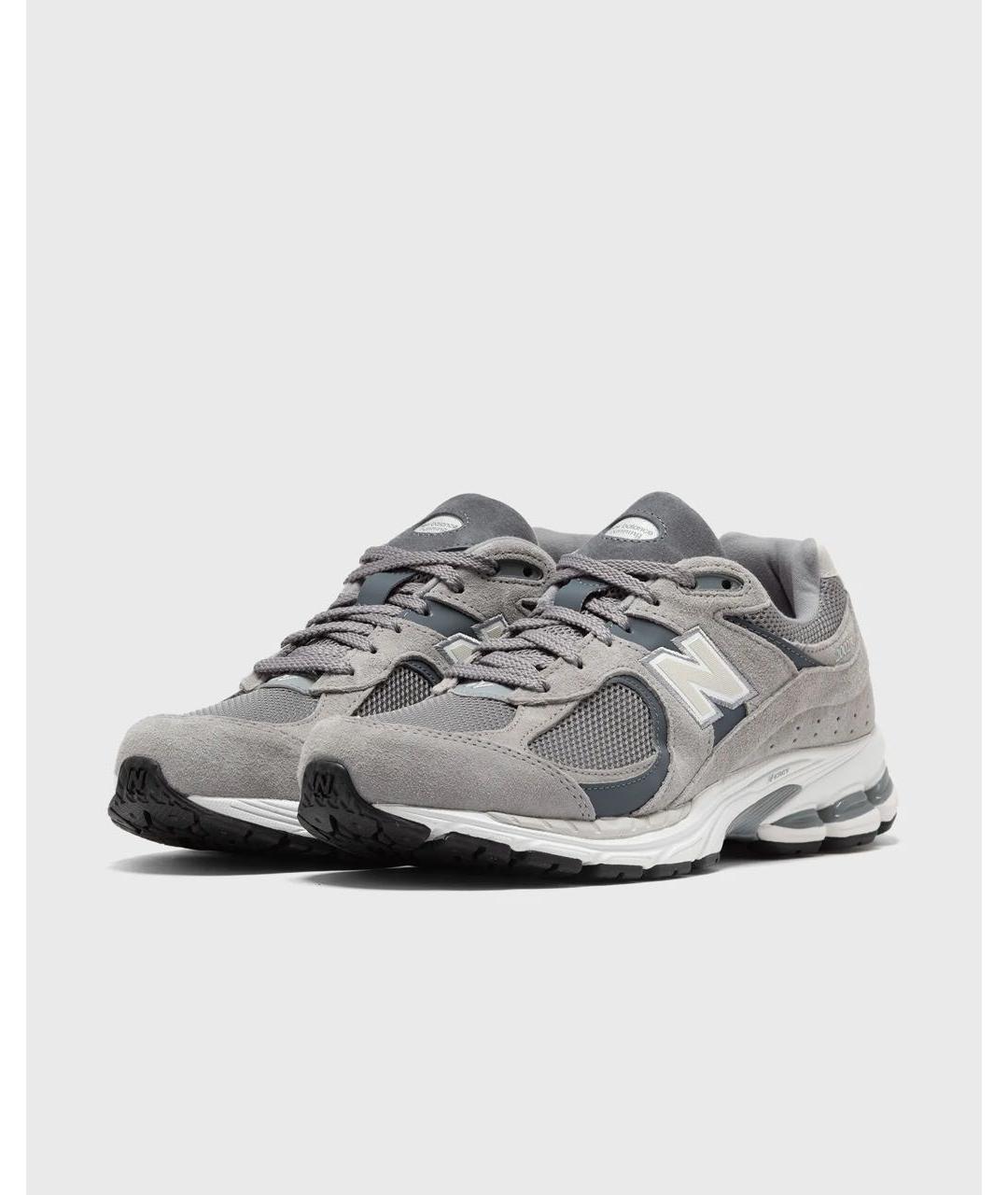 NEW BALANCE Серые нубуковые низкие кроссовки / кеды, фото 2