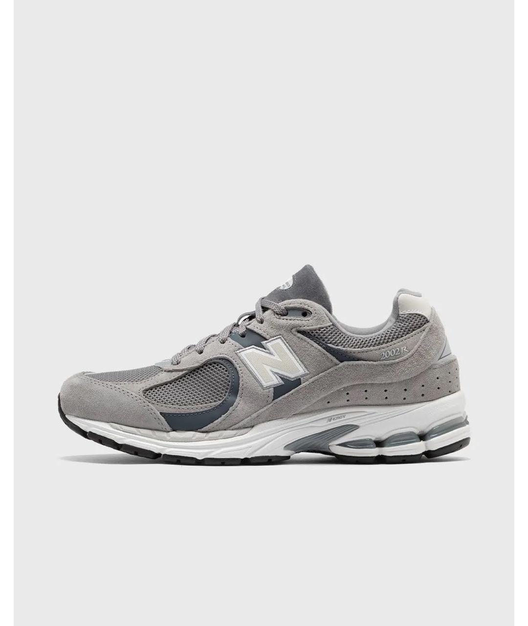 NEW BALANCE Серые нубуковые низкие кроссовки / кеды, фото 5