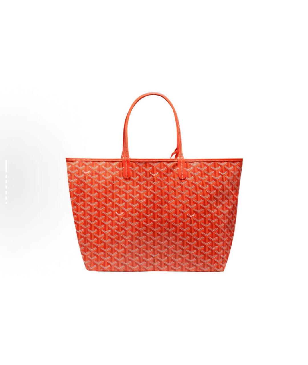 GOYARD Оранжевая кожаная сумка тоут, фото 2