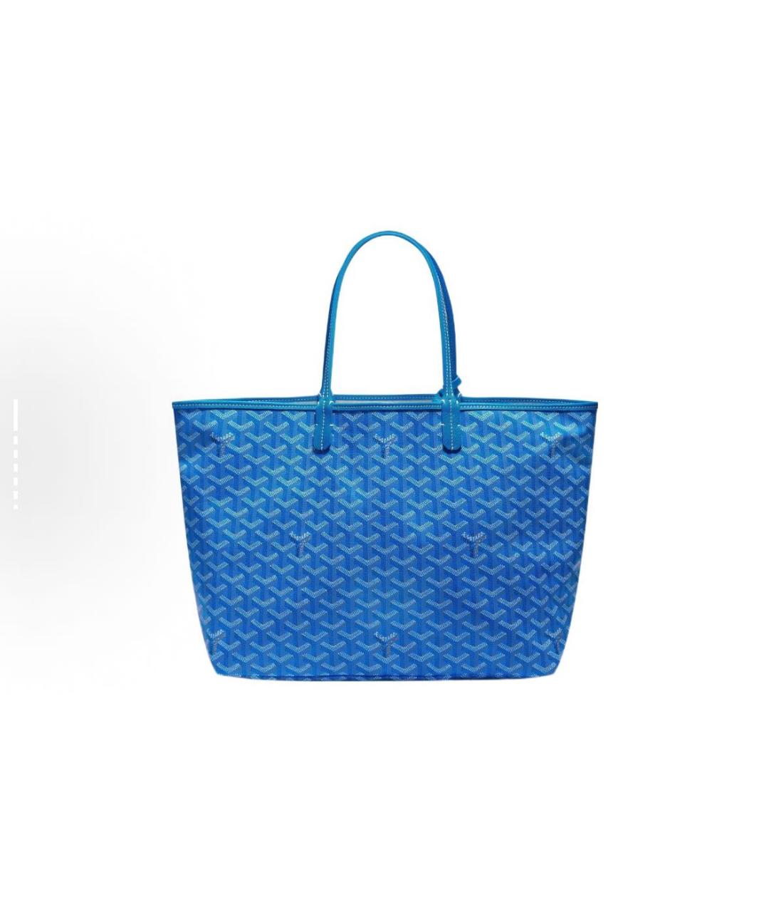 GOYARD Синяя кожаная сумка тоут, фото 2