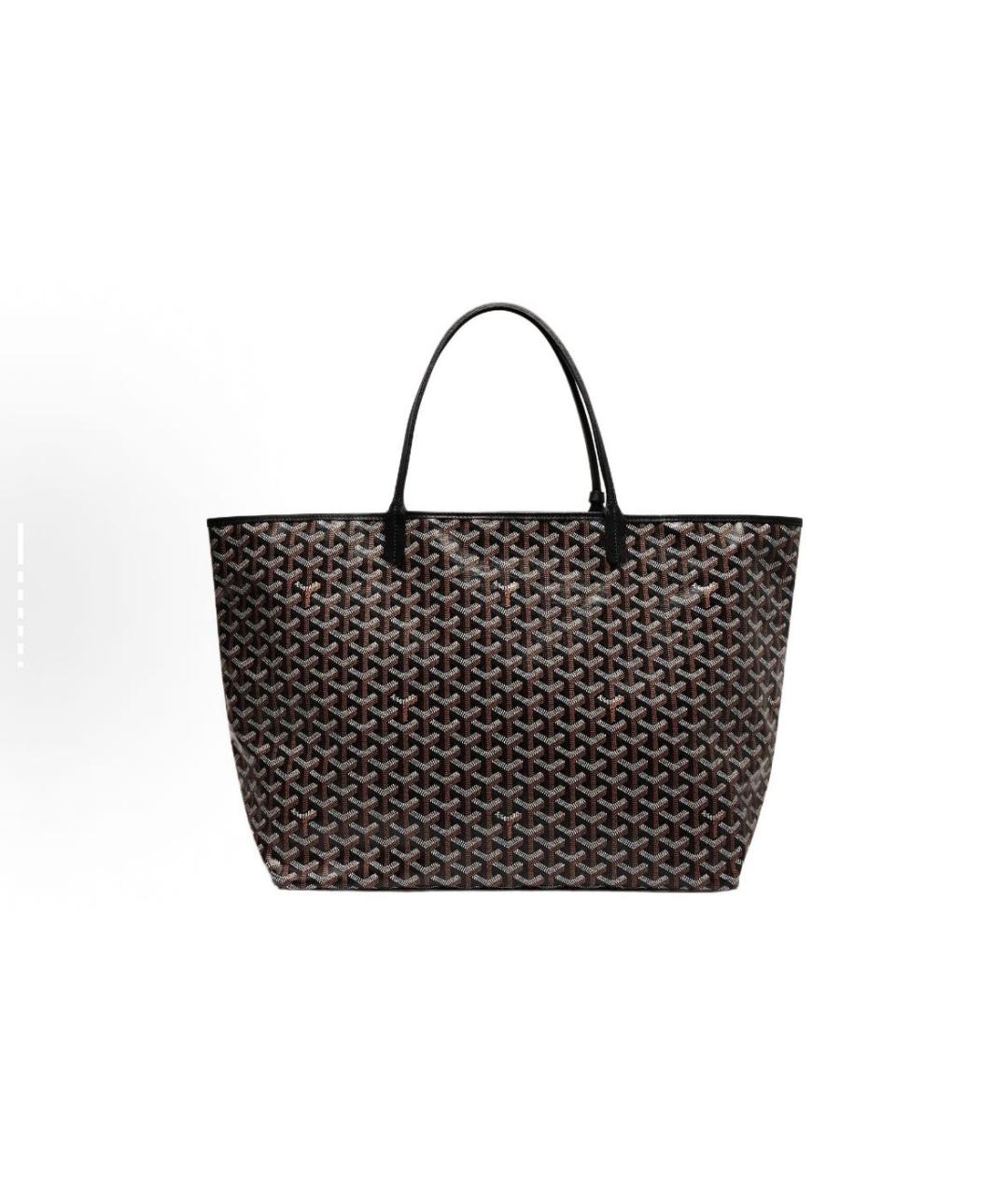 GOYARD Черная кожаная сумка тоут, фото 2