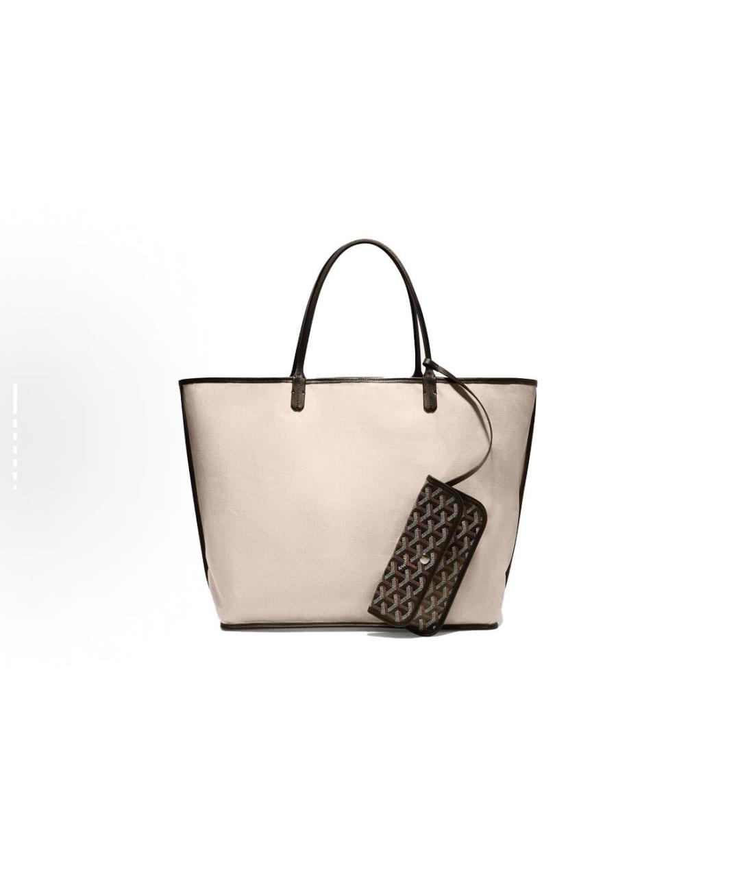 GOYARD Черная кожаная сумка тоут, фото 3