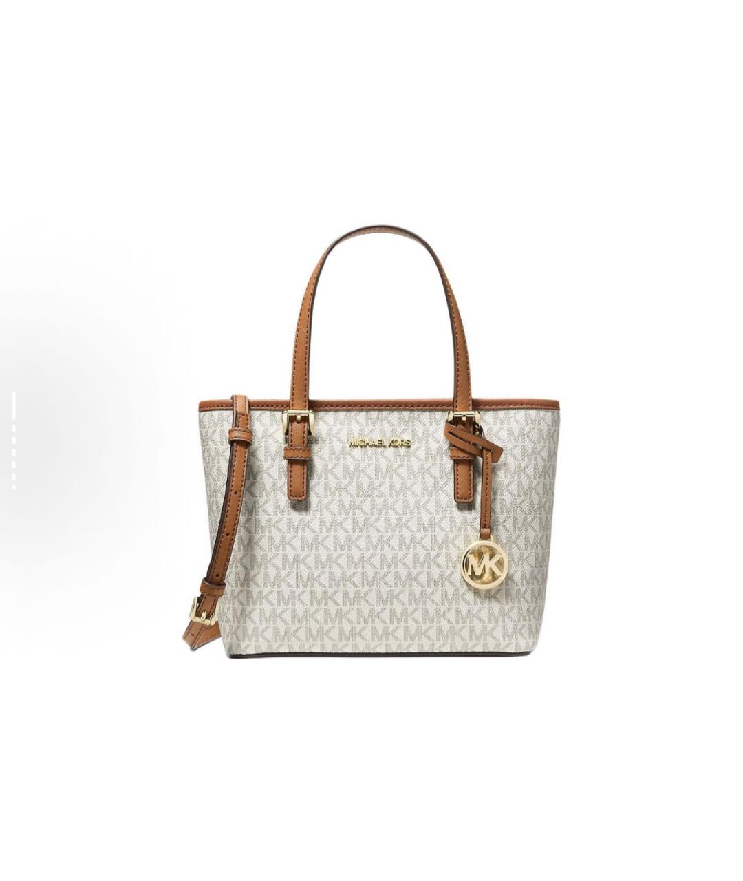 MICHAEL KORS Белая сумка тоут, фото 4