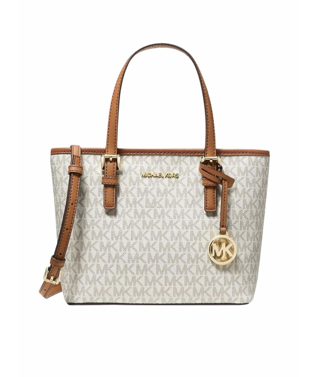 MICHAEL KORS Белая сумка тоут, фото 1