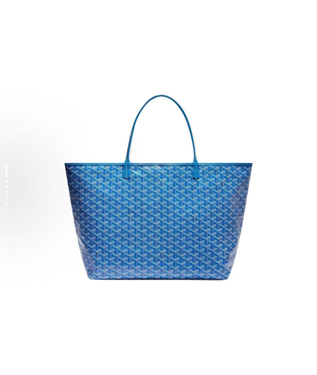 GOYARD Голубая кожаная сумка тоут, фото 2