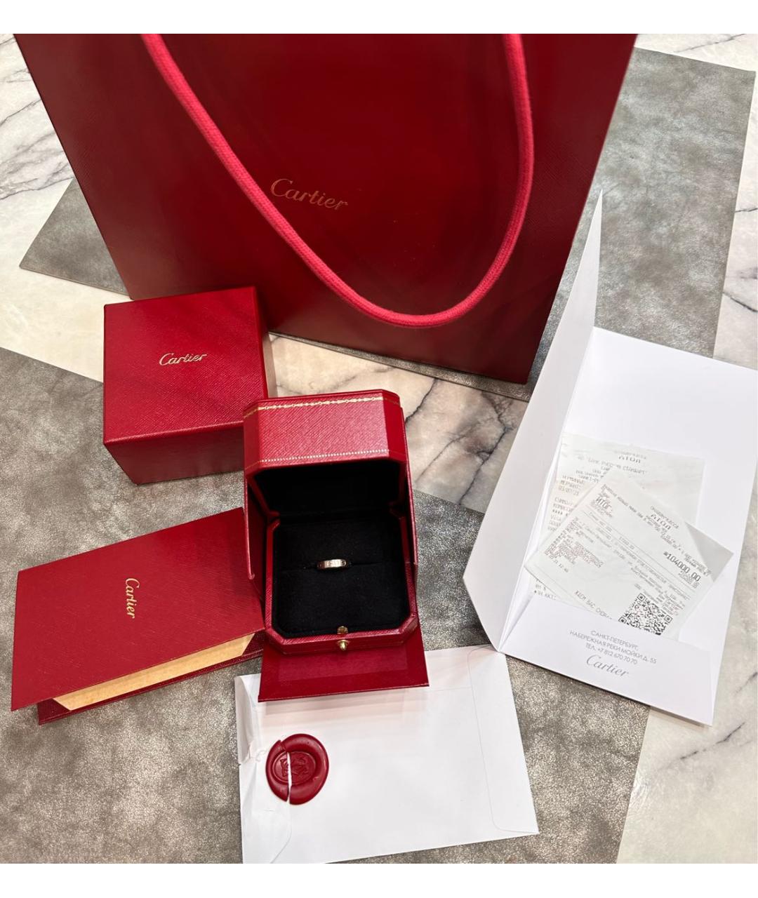 CARTIER Серебряное кольцо из белого золота, фото 6