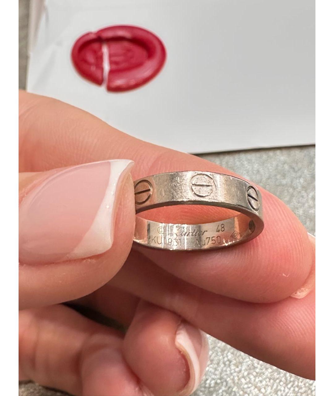CARTIER Серебряное кольцо из белого золота, фото 2