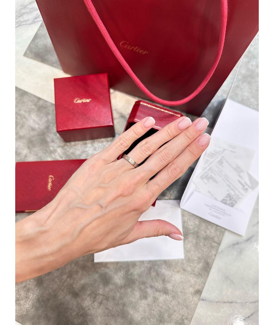 CARTIER Серебряное кольцо из белого золота, фото 5