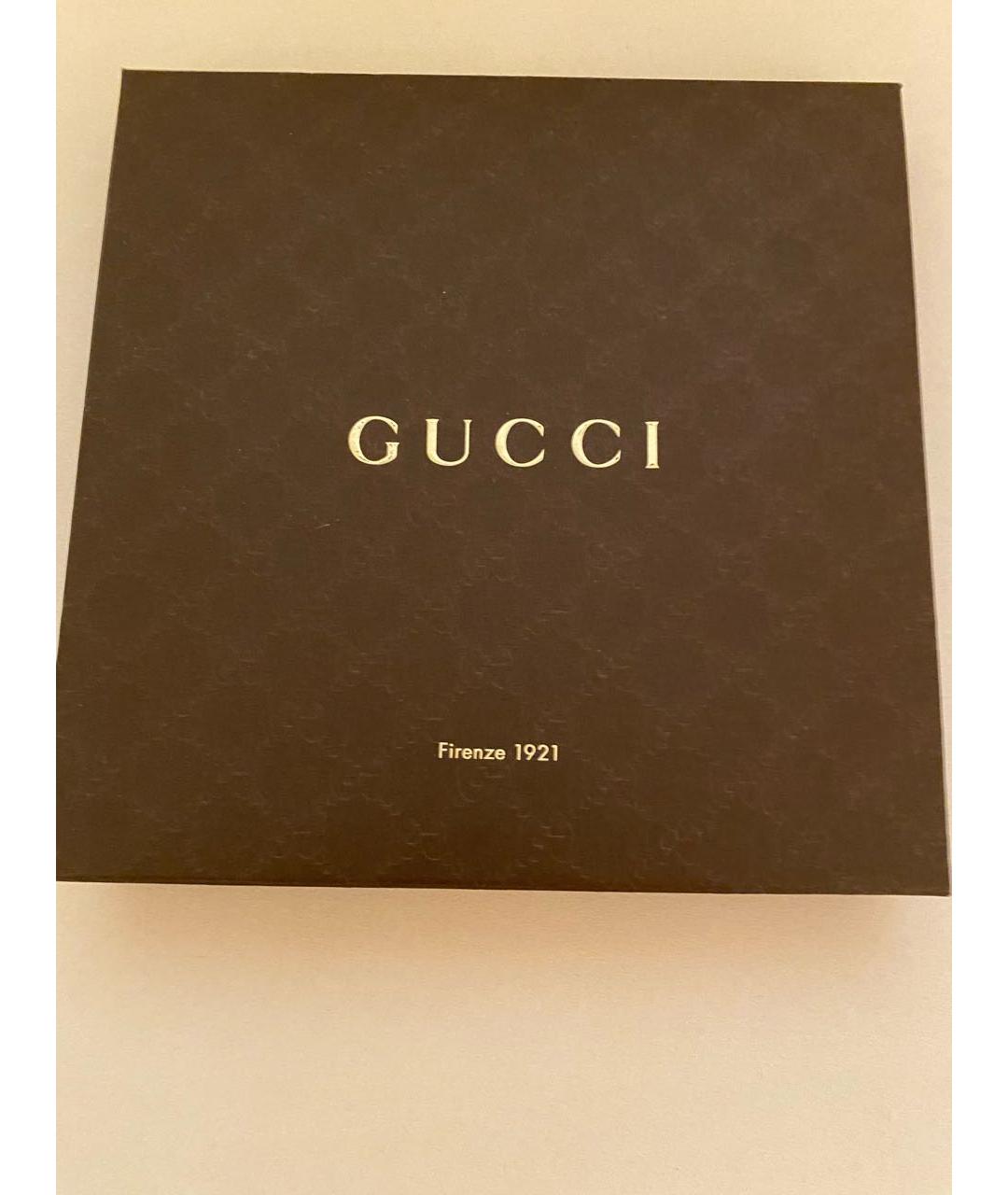 GUCCI Коричневый льняной шарф, фото 4