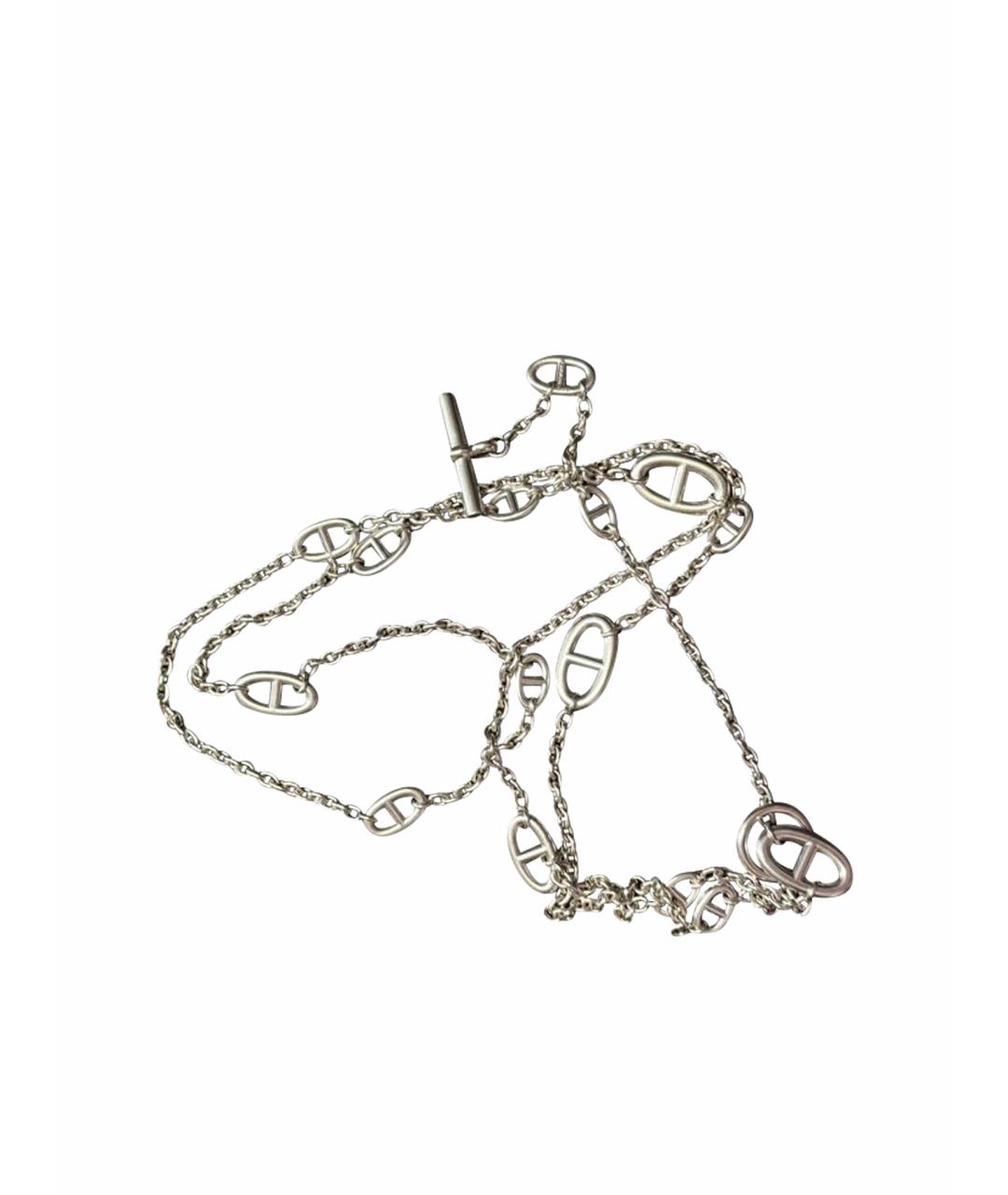 HERMES Серебряное серебряное колье, фото 1