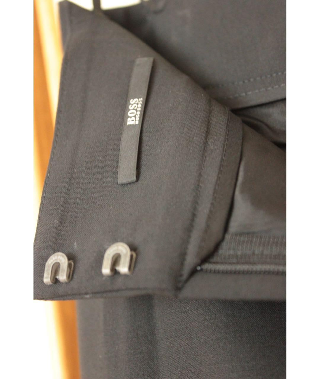 HUGO BOSS Черная шерстяная юбка миди, фото 3