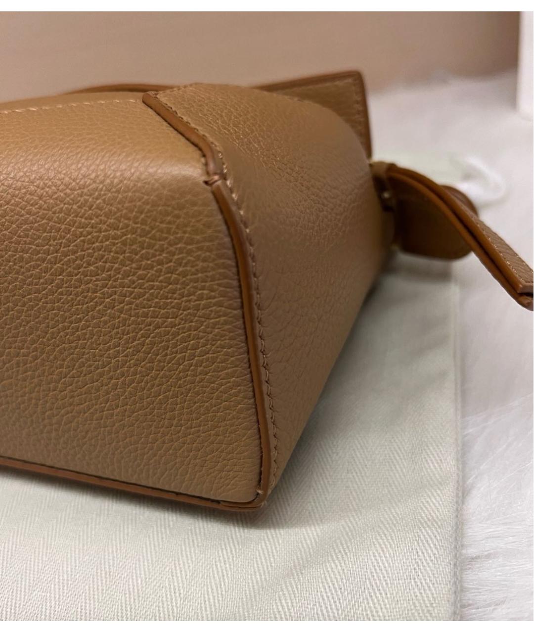 LOEWE Коричневая кожаная сумка через плечо, фото 6