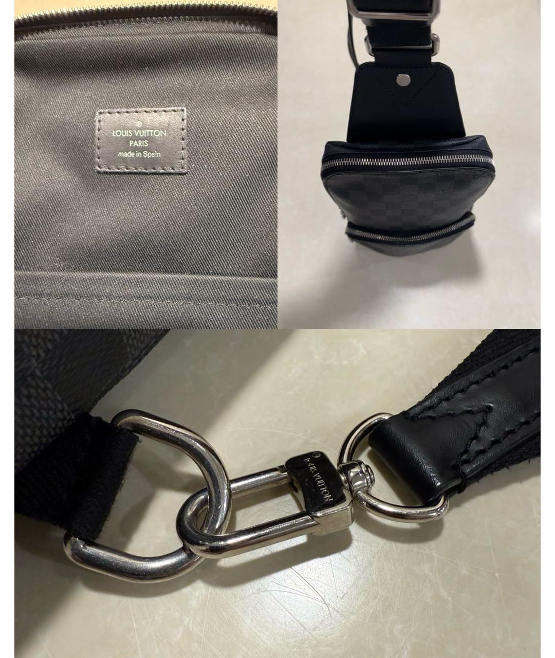 LOUIS VUITTON Черная сумка на плечо, фото 6