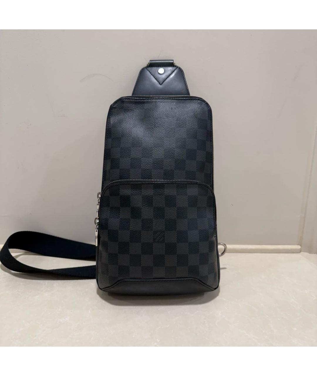 LOUIS VUITTON Черная сумка на плечо, фото 9