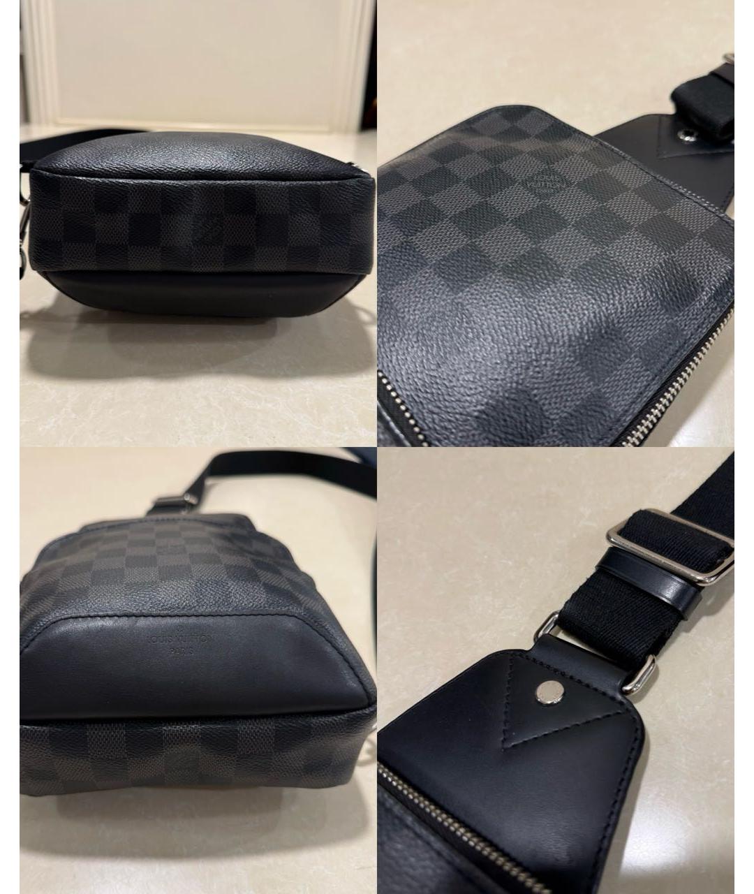 LOUIS VUITTON Черная сумка на плечо, фото 7