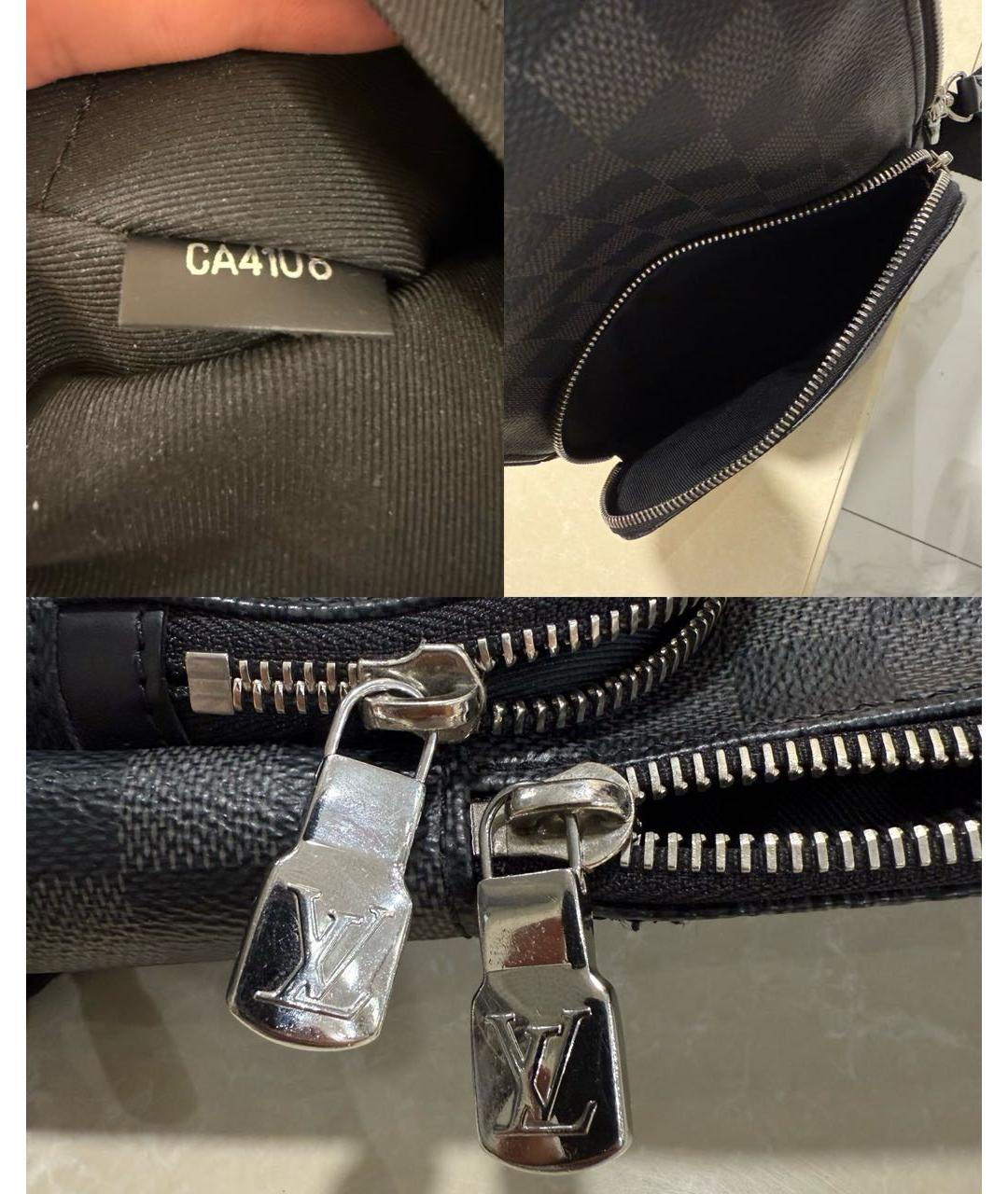 LOUIS VUITTON Черная сумка на плечо, фото 5