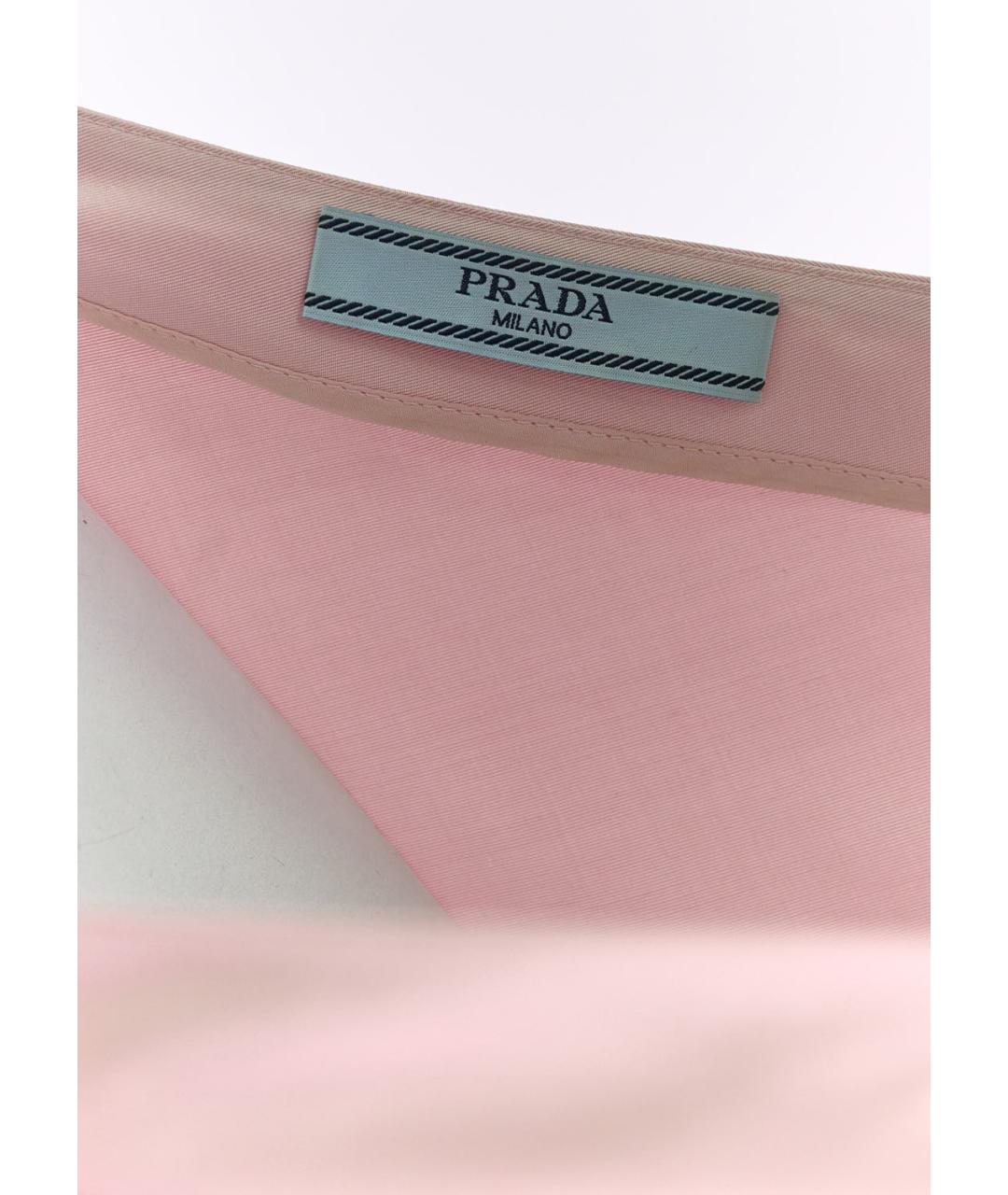 PRADA Розовое шелковое коктейльное платье, фото 4