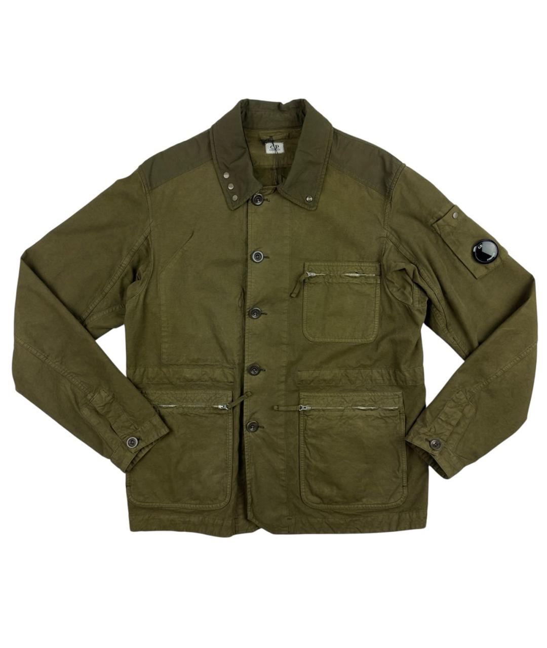 CP COMPANY Хаки хлопковая куртка, фото 1