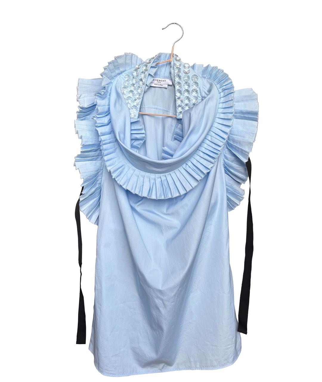 GIVENCHY Голубая хлопковая блузы, фото 9