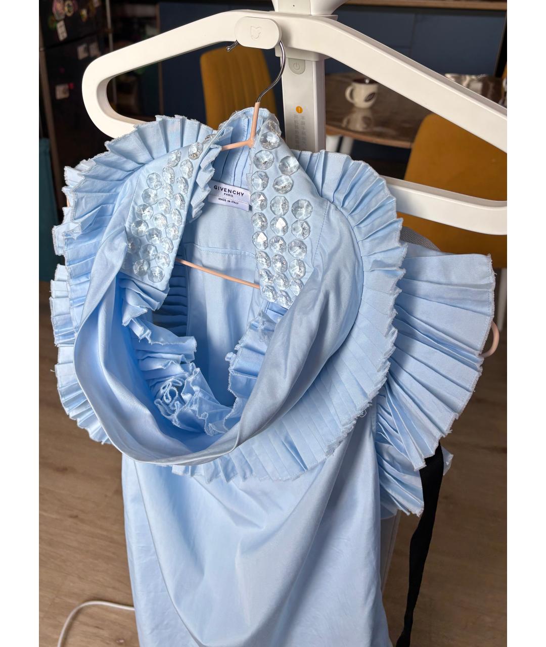 GIVENCHY Голубая хлопковая блузы, фото 5