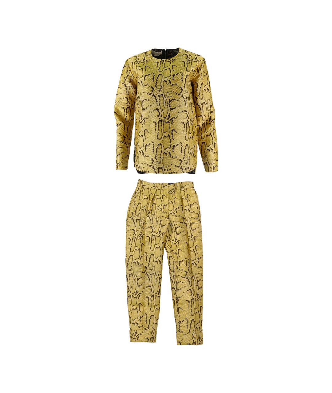 STELLA MCCARTNEY Желтый полиэстеровый костюм с брюками, фото 1