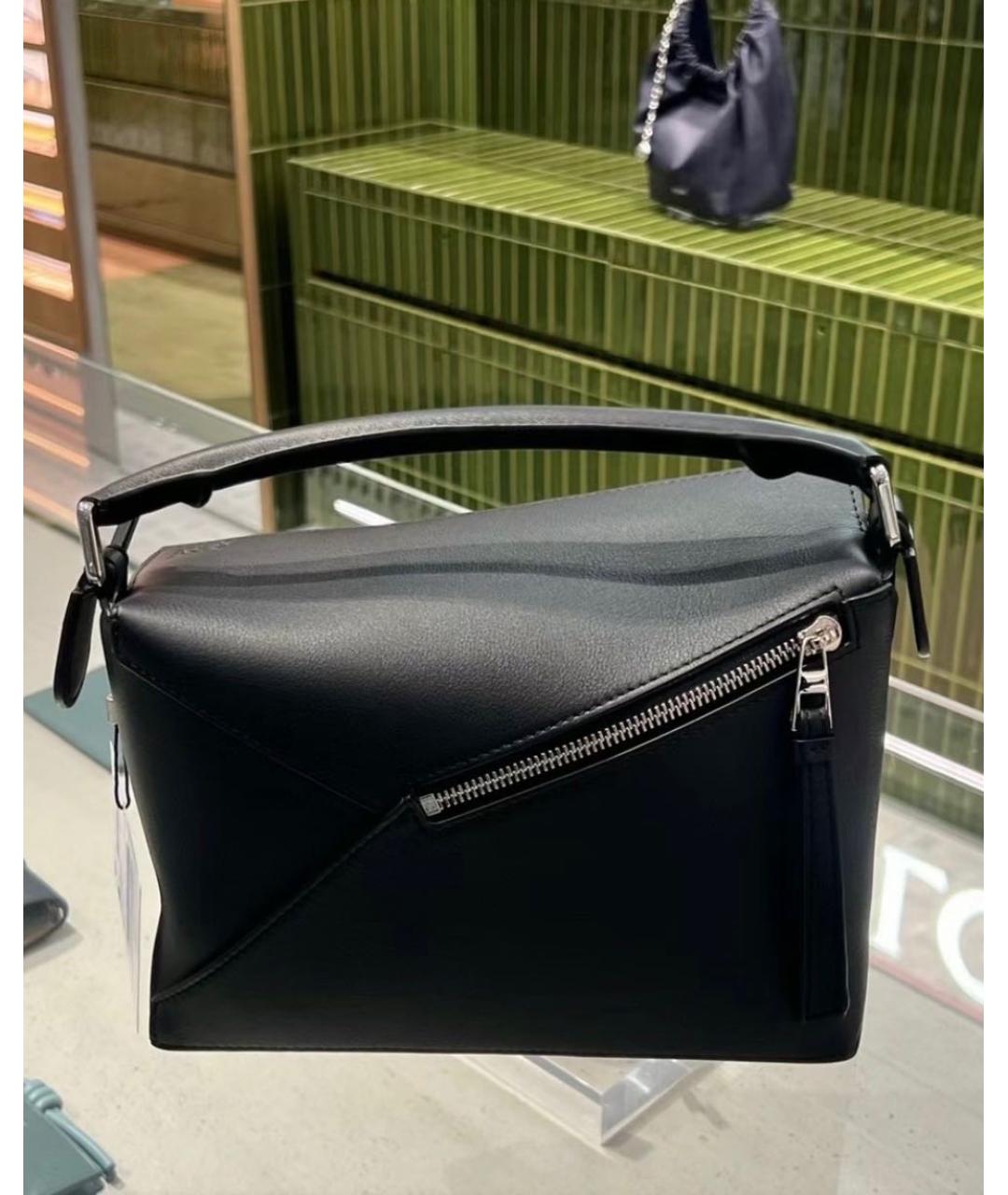LOEWE Черная кожаная сумка через плечо, фото 3
