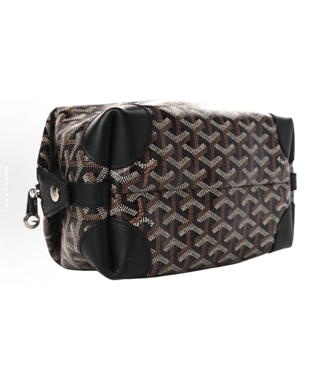GOYARD Черная кожаная косметичка, фото 4